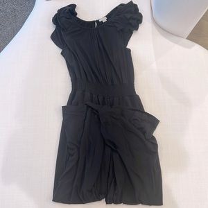 Girls long pant black romper